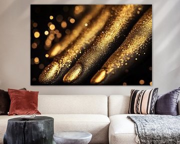 Vingertoppen met gouden glitters van Art & Soul Creations