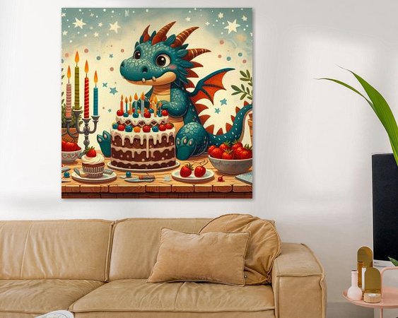 Example of the artwork in a room