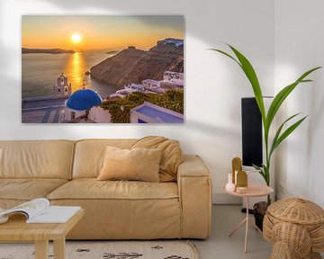 Zonsondergang op Santorini (Griekenland) von Tux Photography