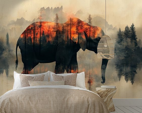 Example of the artwork in a room