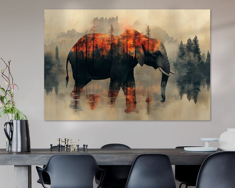 Example of the artwork in a room