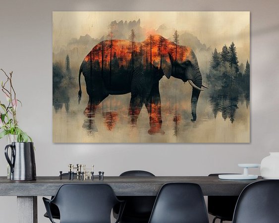 Example of the artwork in a room