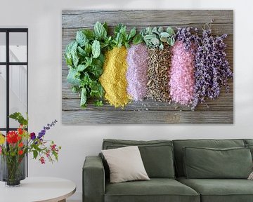 Colourful herbs and spices by Art & Soul Creations