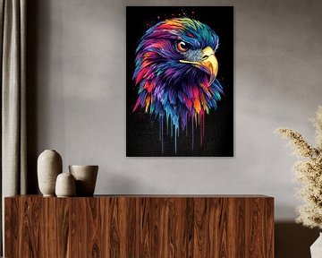 Kleurrijke Milan in pop-artstijl met druppeleffect van Pixelbull Design
