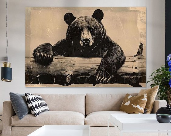 Example of the artwork in a room