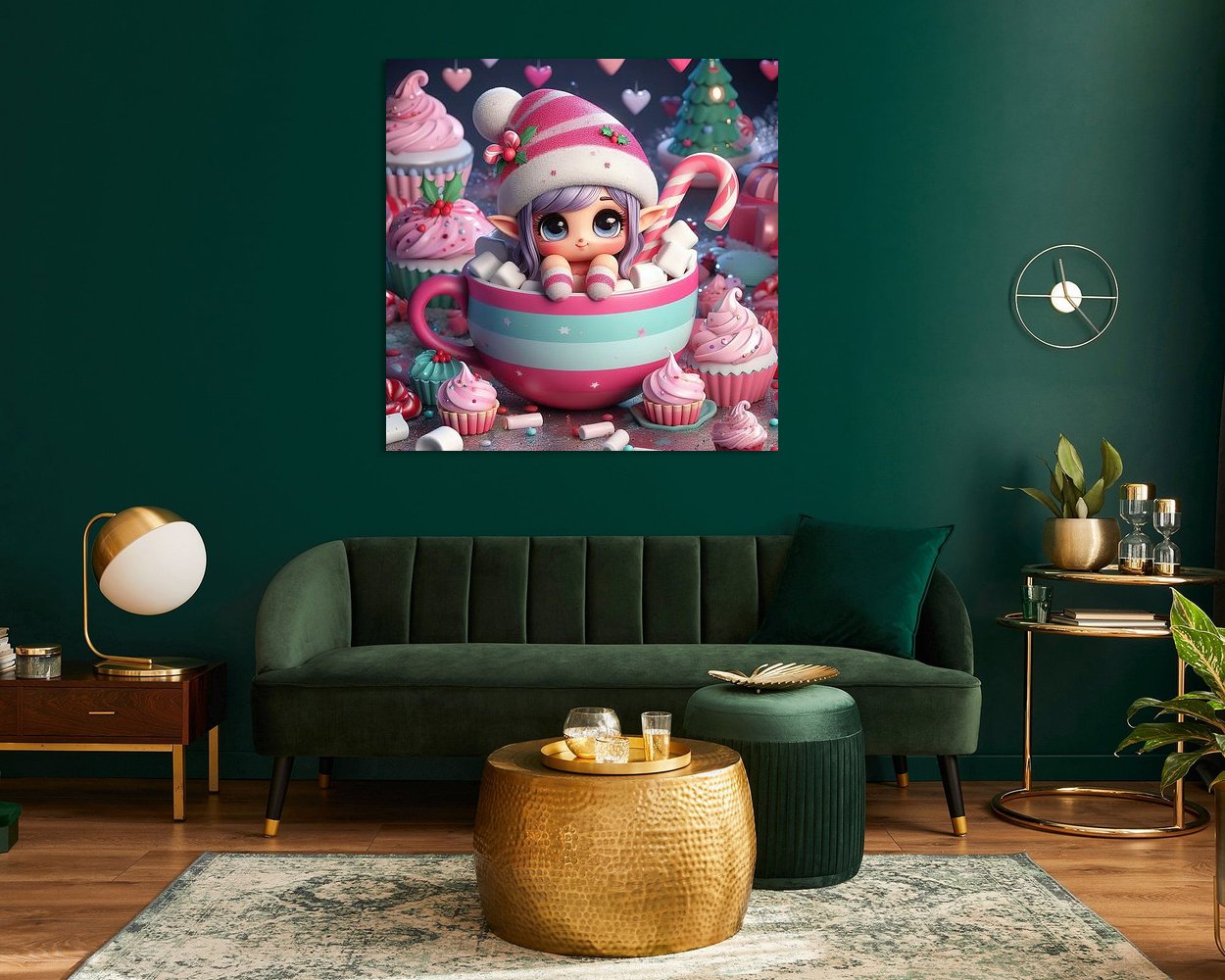 Example of the artwork in a room