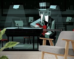 Example of the artwork in a room