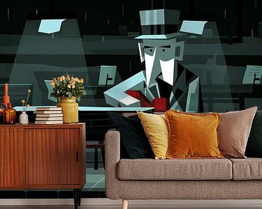 Example of the artwork in a room