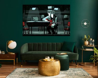 Example of the artwork in a room