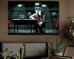 Example of the artwork in a room