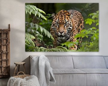 Jaguar prowls the rainforest by Imperial Art House