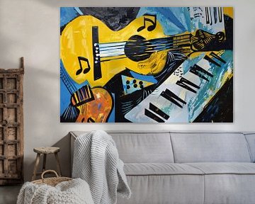 Abstracte muzikale vormen en kleuren van Imperial Art House