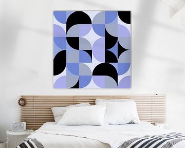 Organische vintage geometrie IV van Mad Dog Art
