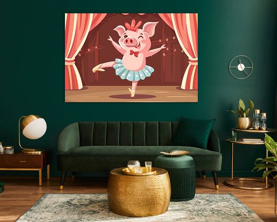 Example of the artwork in a room