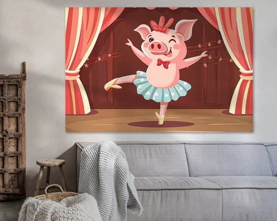 Example of the artwork in a room