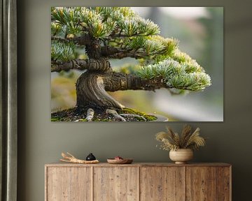 Old bonsai with detailed bark and greenery by Imperial Art House