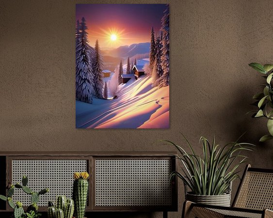 Example of the artwork in a room