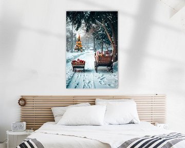 Kerstwonderland van Poster Art Shop