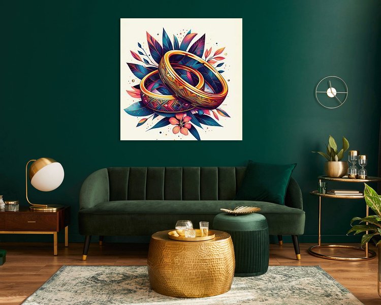 Example of the artwork in a room