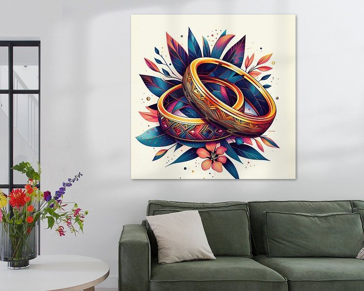Example of the artwork in a room