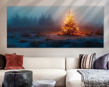 Magie van kerstverlichting van Poster Art Shop