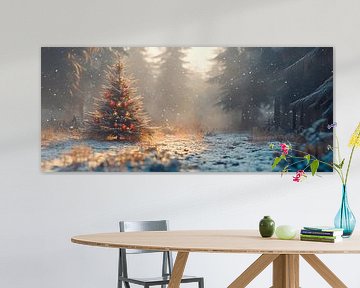 Kerstmis in het bos van Poster Art Shop