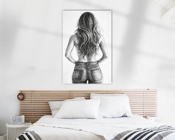 Woman in denim by Frank Heinz