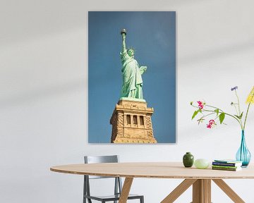 Freiheitsstatue auf Liberty Island, New York City 2024. von Bart van der Heijden