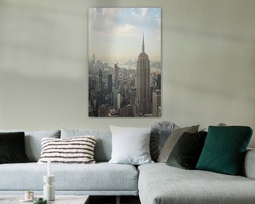 Blick auf das Empire State Building in New York City 2024. von Bart van der Heijden