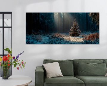 Kerstmis in het bos van Poster Art Shop