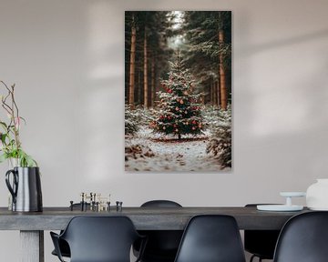 Kerstmis in het bos van Poster Art Shop