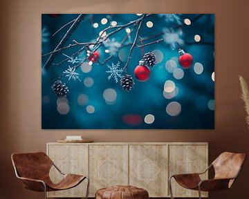 Kerstmis schittert van Poster Art Shop