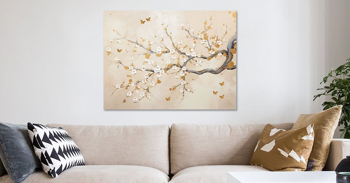 Room Divider Privacy Screen L120xH180cm 3 Panel van Gogh Almond Blossoms - Orien