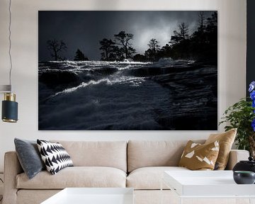The Titanium Light from Nyastølfossen in Norway by Gerry van Roosmalen