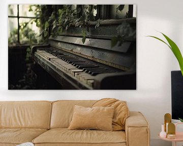 Verlaten piano met klimop van Art & Soul Creations