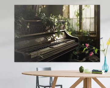 Vergeten piano in de natuur van Art & Soul Creations