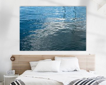 Reflection of clouds in seawater 1 by Adriana Mueller