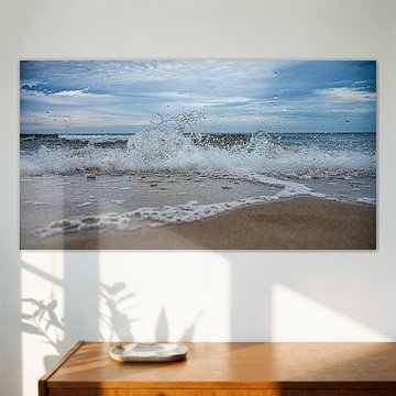 Golven op het strand