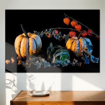 Still life with pumpkins