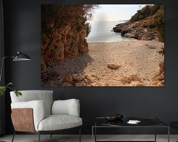 The pebble beach Lagkadaki, Lefkas by Bobsphotography