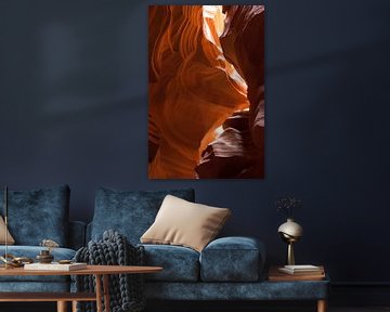 Antelope Canyon structuren van Eric van Duijn