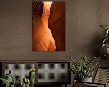 Antelope Canyon Silhouet van Eric van Duijn