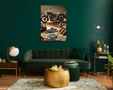 Iconic modern still life Harley Davidson by Jaap Ros