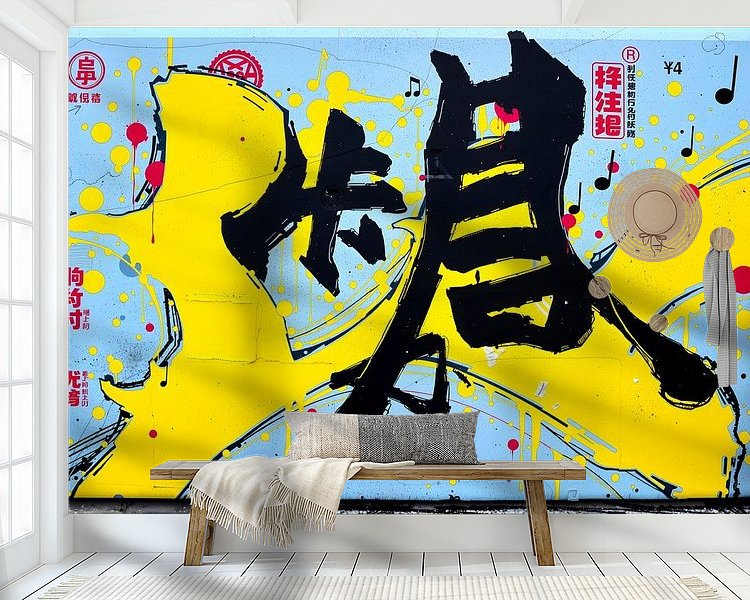 Example of the artwork in a room
