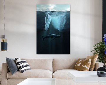 Wal unter Eisberg von Art & Soul Creations