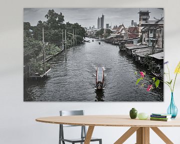 De kanalen van Bangkok: tussen moderniteit en traditie van Frank Photos