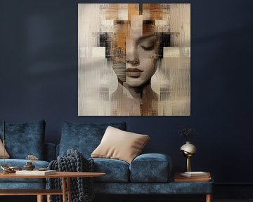 Introspection géométrique d'une femme sur Color Square