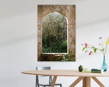 Doorkijkje in Ruïne Oude Steenfabriek, Mediterraan in Stijl, Wageningen, Nederland van Linda Richtersz