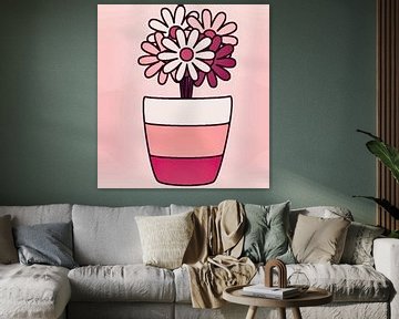 Bloemenharmonie in roze