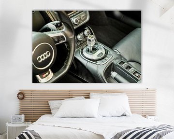 Audi R8 V10 Plus sportwagen versnellingspook van Sjoerd van der Wal Fotografie